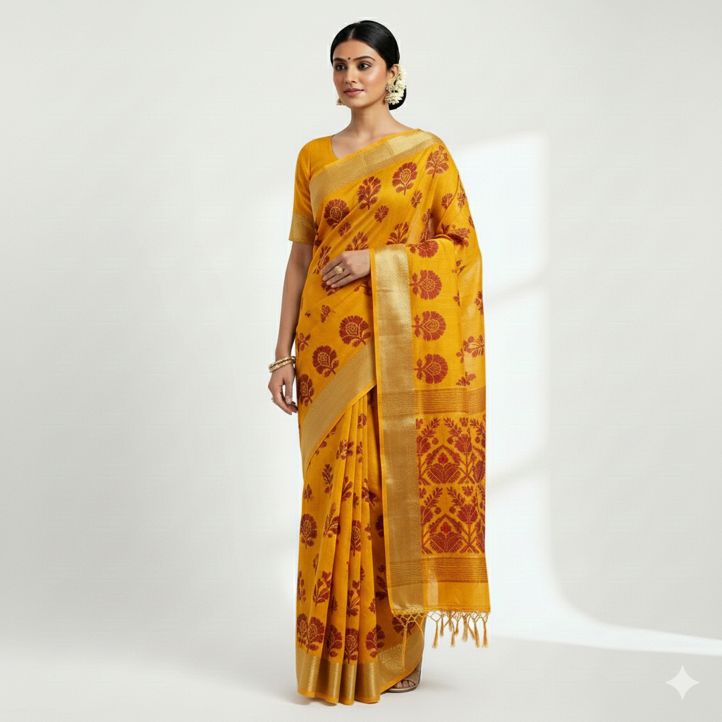 Half Silk Saree
